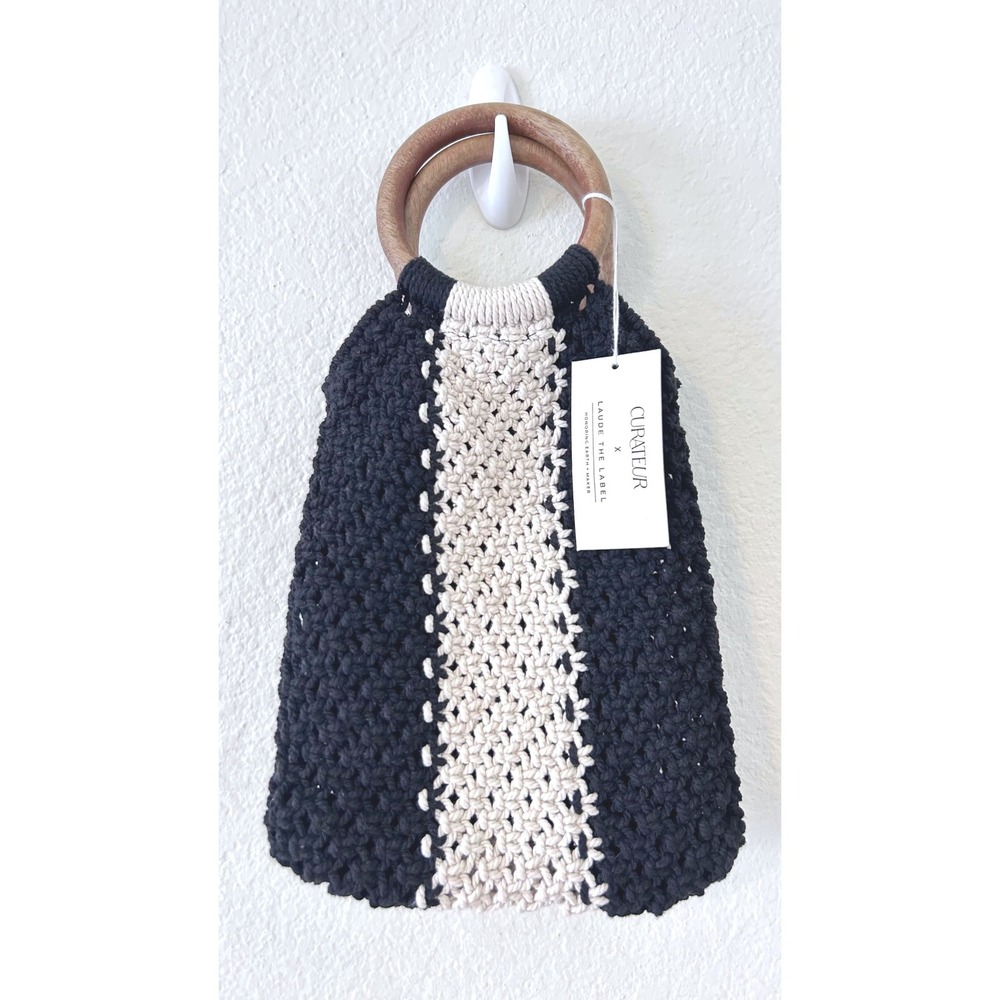 NWT Laude The Label Gabby Boho Hippie Mini Macrame Bag
